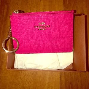 Brand new pink coach coin purse